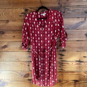 41 Hawthorn maroon western tunic dress size medium